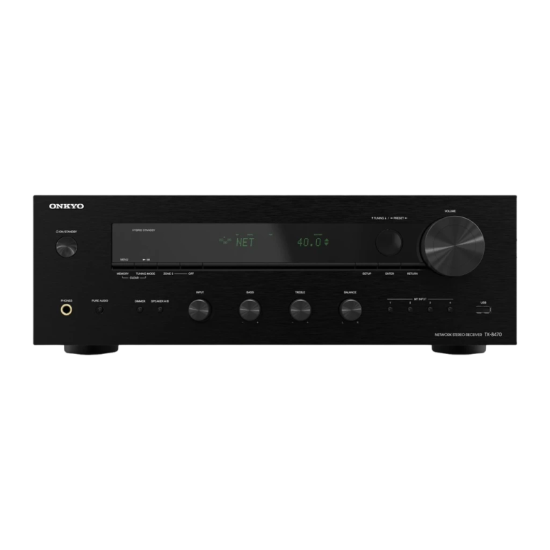 Onkyo TX-8470 110W/canal Classe G DSD 11,2 MHz WiFi AirPlay entrée phono Récepteur stéréo
