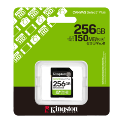 Kingston Canvas Select Plus 256GB 150MB/s U1 V10 Carte mémoire