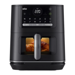 Braun HF Multifry 5 HF5075IBK 6L 2000W 20 programmes Fenêtre de visualisation écran tactile Friteuse à air