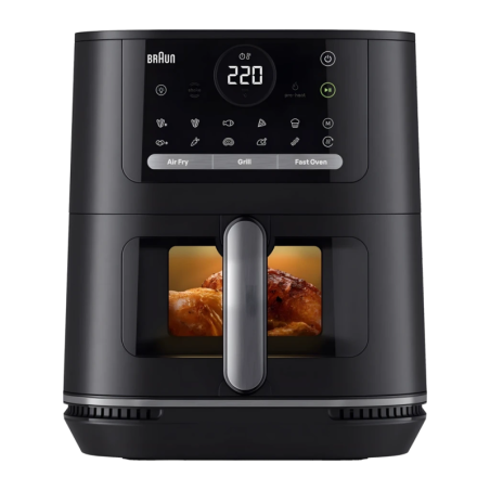 Braun HF Multifry 5 HF5075IBK 6L 2000W 20 programmes Fenêtre de visualisation écran tactile Friteuse à air