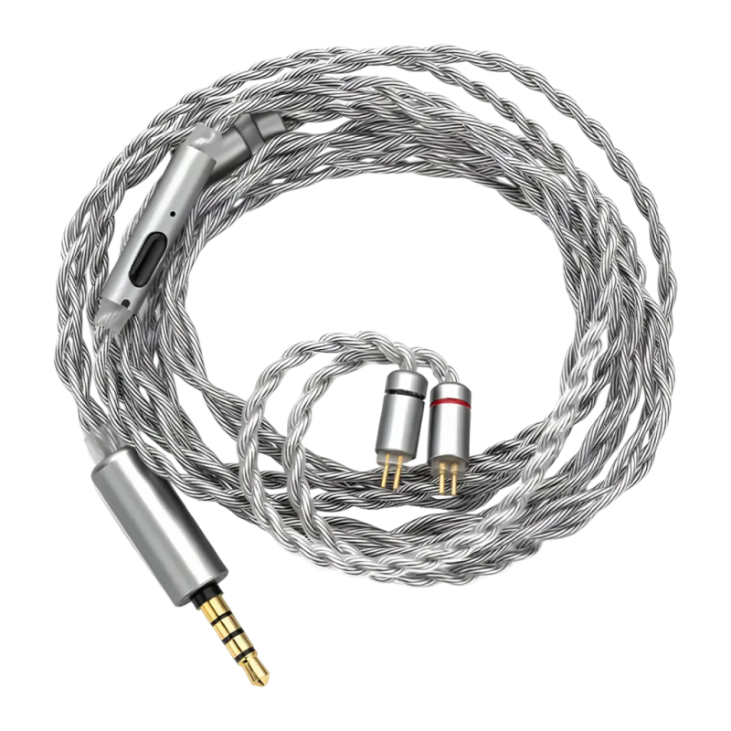 Câble Moondrop MC2 Jack 3.5mm vers 2-Pin 0.78mm 1.2m Avec Microphone