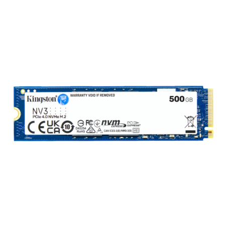 Kingston NV3 500GB NVMe M.2 PCIe 4.0 2280 5000MB/s SSD