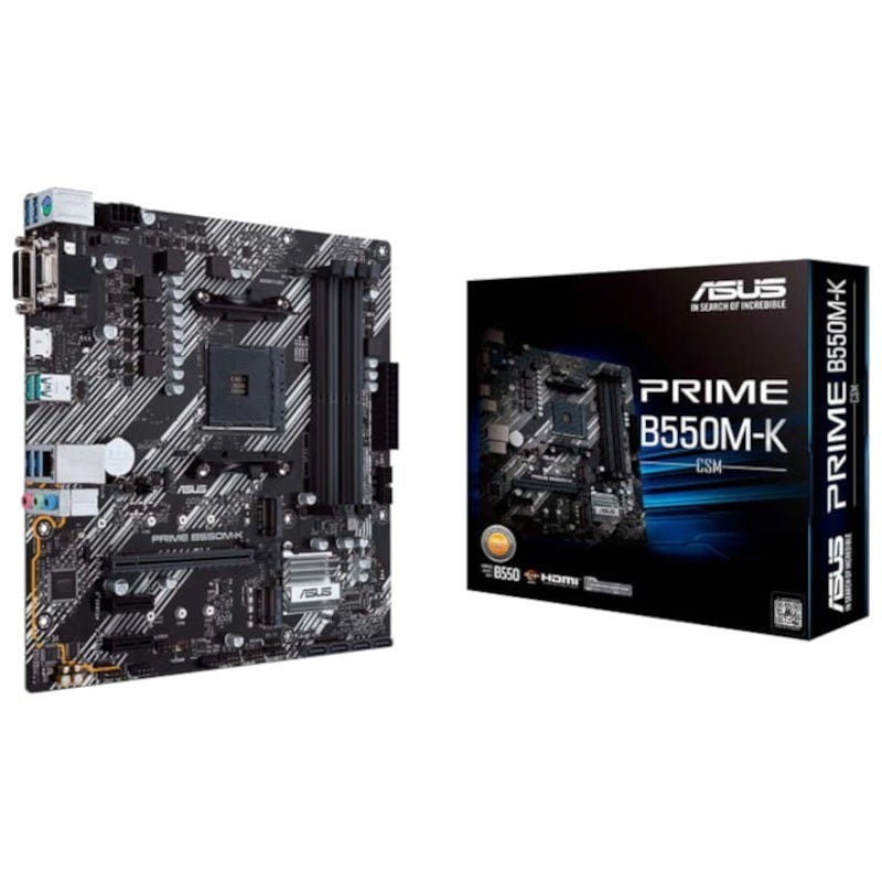 ASUS PRIME B550M-K AMD micro ATX AM4 2 emplacements M.2 Carte mère