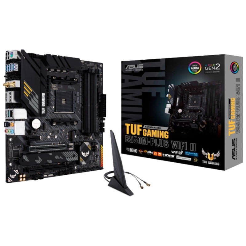 ASUS TUF GAMING B550M-PLUS WiFi II micro ATX AMD B550 AM4 2,5G Ethernet 2 emplacements M.2 Carte mère