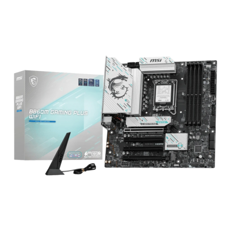 MSI B860M Gaming Plus WiFi Intel B860 LGA1851 DDR5 mATX 3 emplacements M.2 Carte mère
