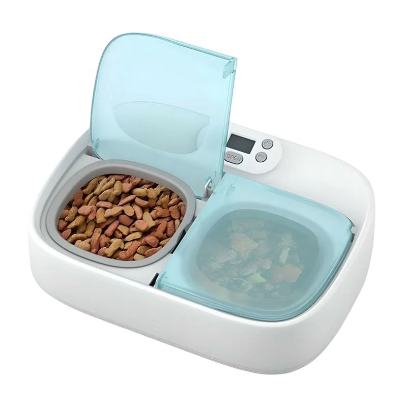 Petoneer Two-Meal Feeder Programmable avec APP Idéal pour séparer la nourriture Sèche de l'Humide Mangeoire intelligente pour An