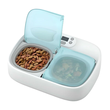 Petoneer Two-Meal Feeder Programmable avec APP Idéal pour séparer la nourriture Sèche de l'Humide Mangeoire intelligente pour An