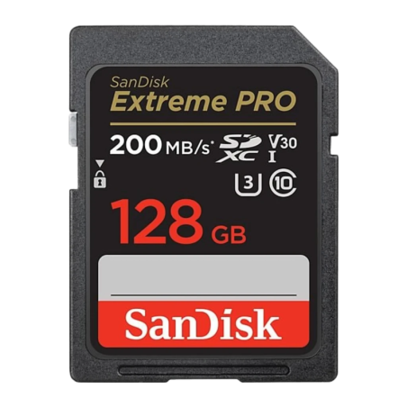 SanDisk Extreme PRO 128GB 200MB/s U3 V30 Carte mémoire
