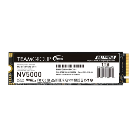 Team Group NV5000 1TB NVMe M.2 PCIe 4.0 2280 5000MB/s SSD