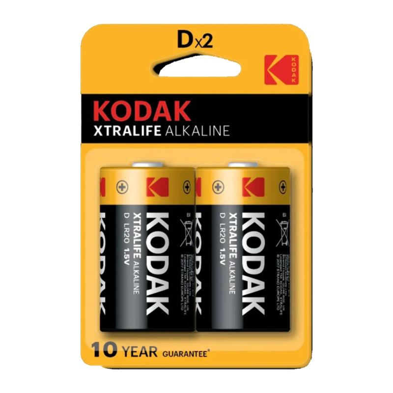 Piles Kodak Xtralife D LR20 (LR20) Pack 2 unités