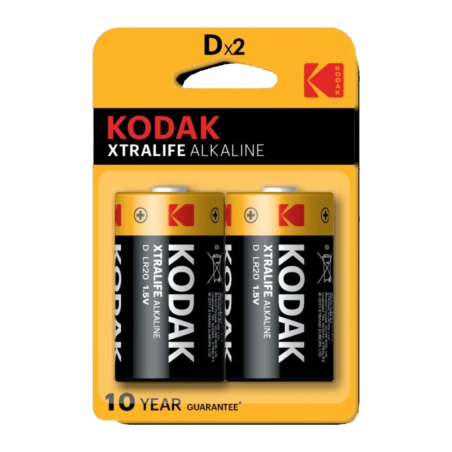 Piles Kodak Xtralife D LR20 (LR20) Pack 2 unités
