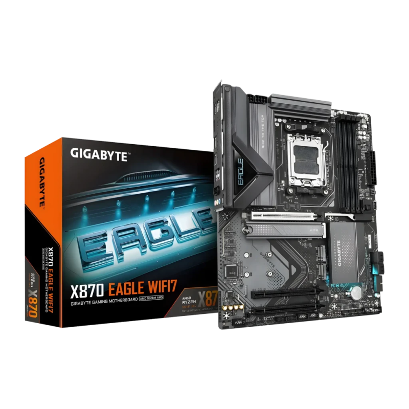 Gigabyte X870 EAGLE WIFI7 AM5 DDR5 ATX 2,5G Ethernet 3 emplacements M.2 Carte mère