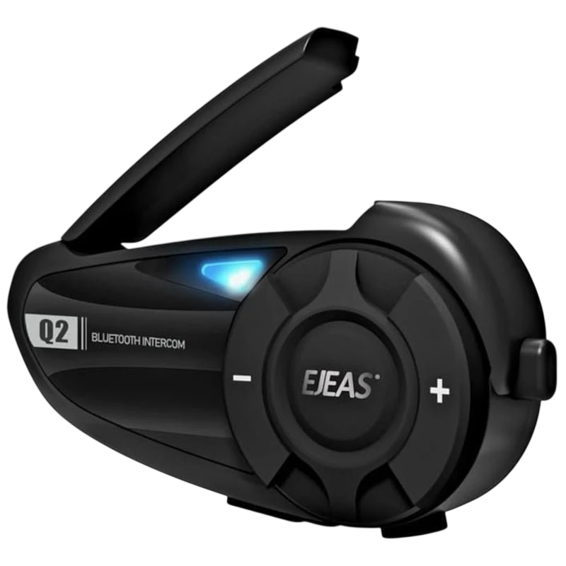 EJEAS Q2 Full Duplex pour 2 interlocuteurs 800m 20h Intercom pour moto