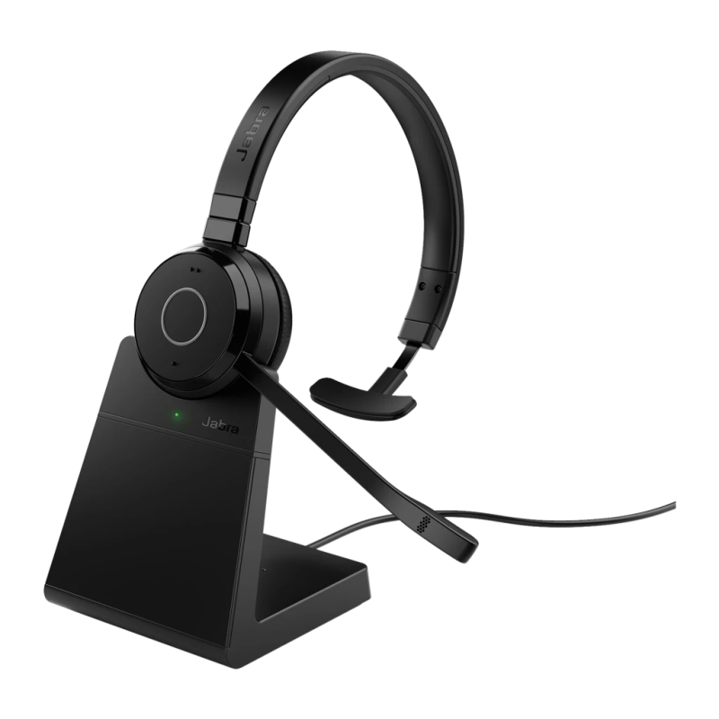 Jabra Evolve 65 TE Mono avec base de charge Arceau avec micro Casque
