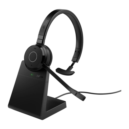 Jabra Evolve 65 TE Mono avec base de charge Arceau avec micro Casque