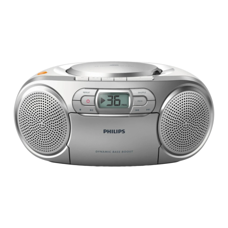 Philips AZ127/12 FM Secteur ou piles LR14 Entrée 3,5mm LCD Radiocassette