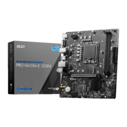 MSI PRO H610M-E DDR4 Intel H610 LGA1700 mATX Carte mère
