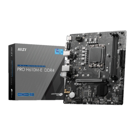 MSI PRO H610M-E DDR4 Intel H610 LGA1700 mATX Carte mère