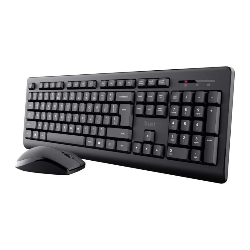 Trust Primo Wireless Deskset à membrane Clavier et souris sans fil