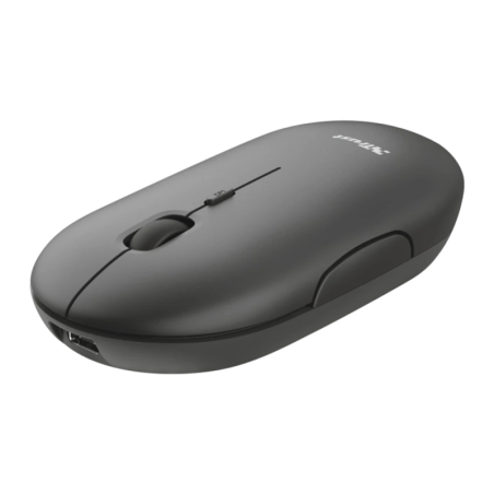 Trust Puck Bluetooth + 2,4 GHz 1600 DPI 4 boutons 78 g Souris sans fil silencieuse