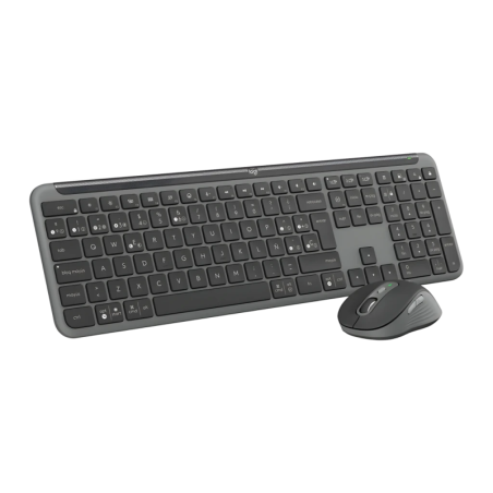 Logitech Signature Slim Combo MK950 Noir à ciseaux rétroéclairé Bluetooth + 2,4GHz Clavier et souris