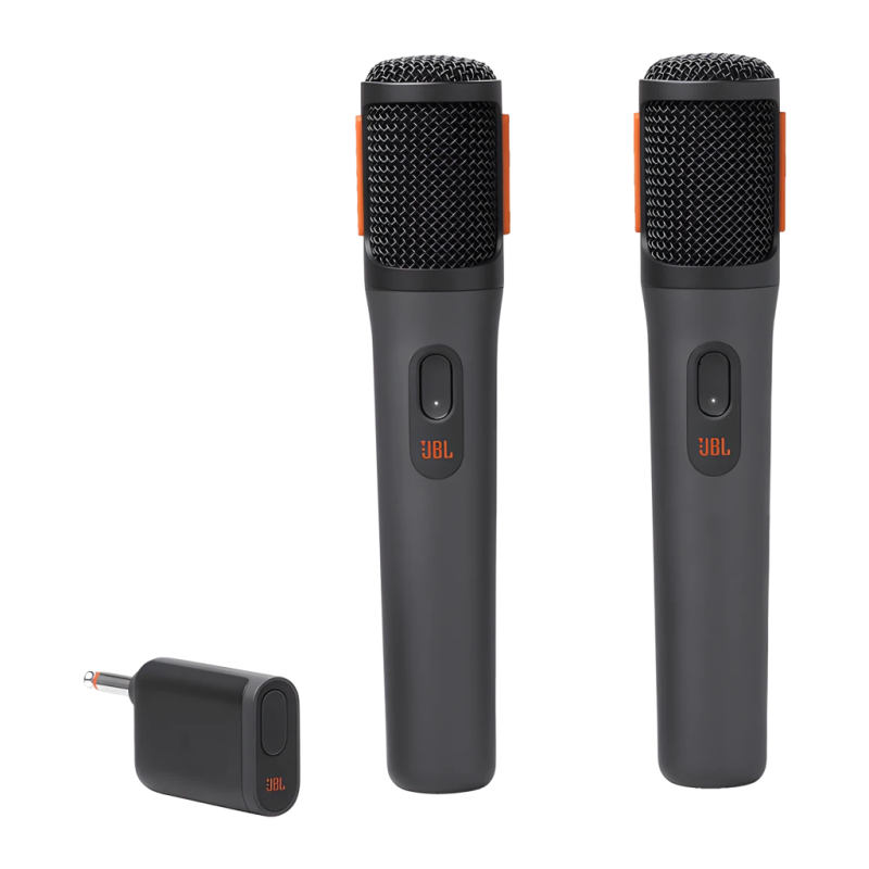 Microphone JBL PartyBox Wireless Mic Noir (Pack-2) Sans Fil 2,4 GHz