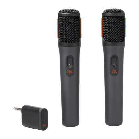 Microphone JBL PartyBox Wireless Mic Noir (Pack-2) Sans Fil 2,4 GHz