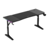 Huzaro Hero 4.6 Fibre de carbone RGB LED avec télécommande 160×60cm 100kg Bureau gaming