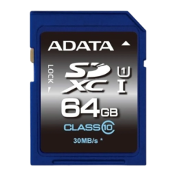 ADATA Premier 64GB 30MB/s U1 Carte SDXC