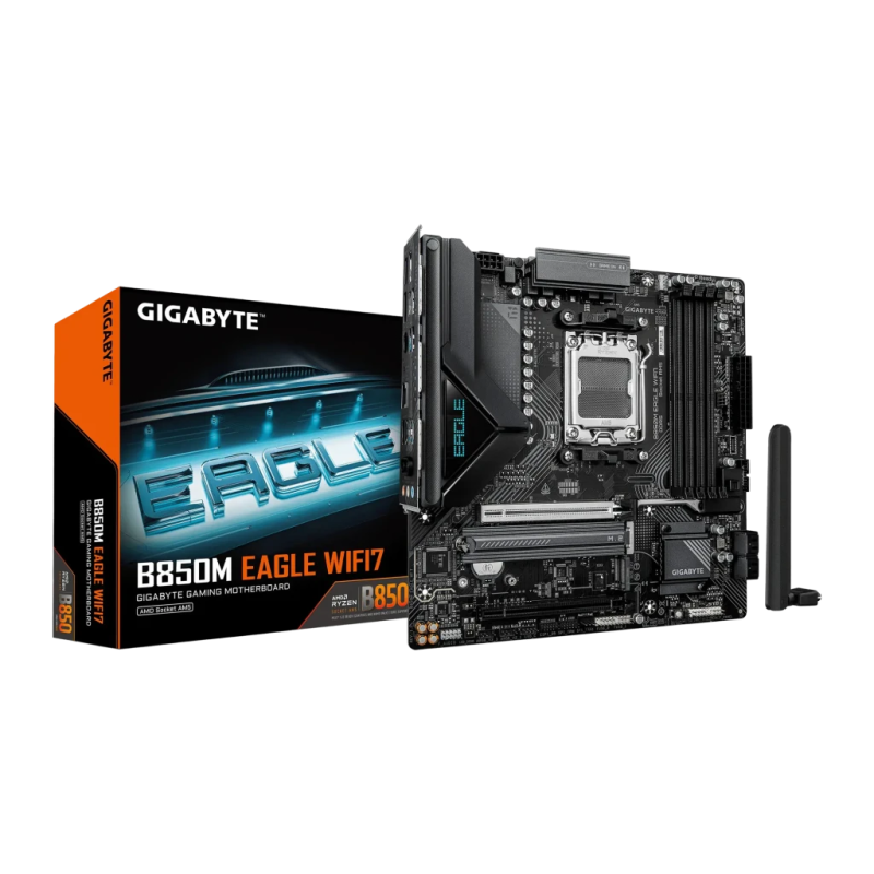 Gigabyte B850M Eagle WiFi7 AM5 B850 DDR5 mATX 2,5G Ethernet 2 emplacements M.2 Carte mère