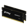Kingston Fury Impact KF548S38IBK2-64 DDR5 64GB Lot 2 4800MHz CL38 SO-DIMM Mémoire RAM