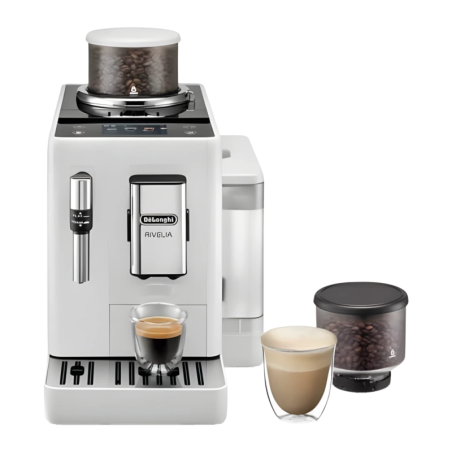 De'Longhi Rivelia EXAM440.35B Broyeur Conique 1450W 19 bars buse vapeur Machine à café super automatique