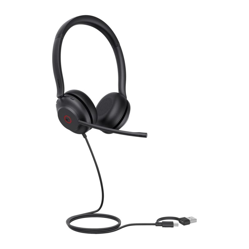 Yealink UH35 Teams Mono USB-C/A Arceau avec micro Casque