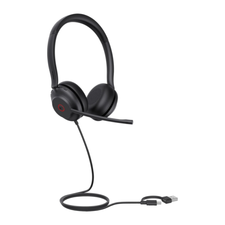 Yealink UH35 Teams Mono USB-C/A Arceau avec micro Casque