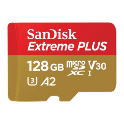 SanDisk Extreme 128GB 190MB/s V30 A2 U3 Carte microSD