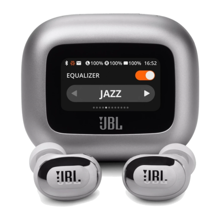 JBL Live Buds 3 Argent TWS ANC Bluetooth 5.3 40h IP55 Multipoint Écouteurs sans fil