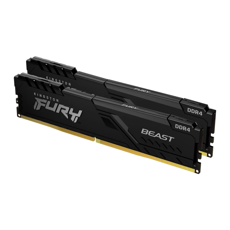 Kingston FURY Beast DDR4 64GB (2x32GB) 3200MHz CL16 DIMM Mémoire RAM