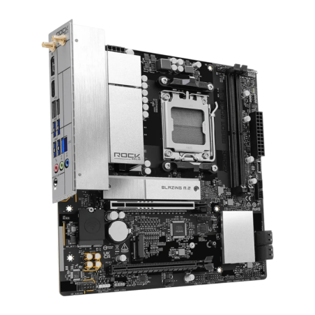 ASRock B850M Rock WiFi AM5 B850 DDR5 Micro ATX WiFi 6E 2 emplacements M.2 Carte mère