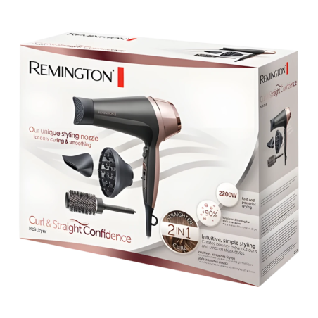 Remington D5706 Curl & Straight Confidence 2200W ionique céramique air froid Sèche-cheveux