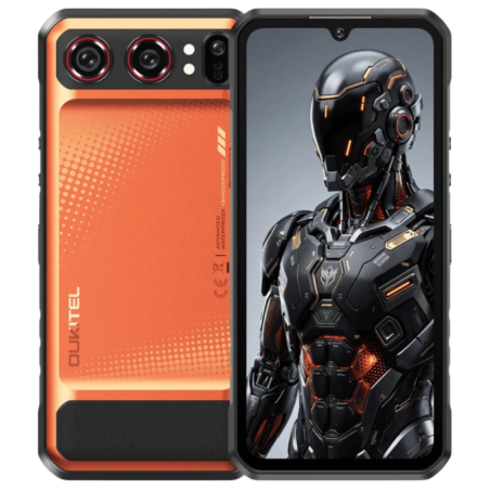 Oukitel WP68 Air 5G 12GB/512GB Orange Rugged avec vision nocturne IP68/IP69K 6,88 pouces IPS 120Hz 64MP 8000mAh 45W NFC