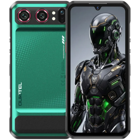 Oukitel WP68 Air 5G 12GB/512GB Vert Rugged avec vision nocturne IP68/IP69K 6,88 pouces IPS 120Hz 64MP 8000mAh 45W NFC