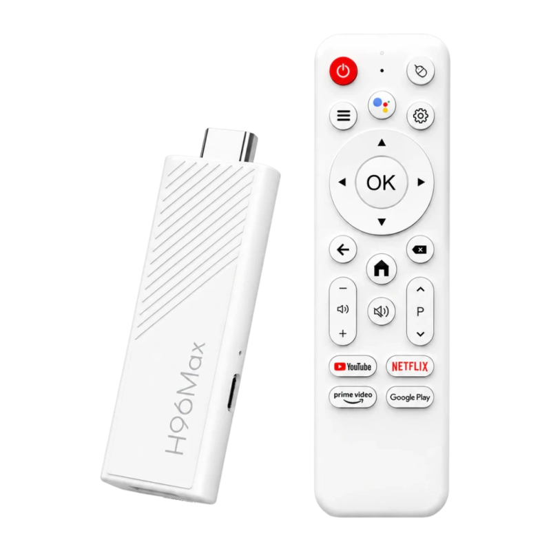 Lecteur Multimédia H96 Max 3518D 4K 2G+16G 2Go/16Go Blanc Android 13