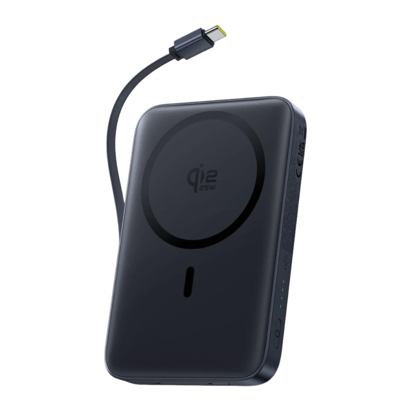 Baseus PicoGo AM61 Qi2.2 avec câble rétractile 10000mAh 25W USB-C Power Bank