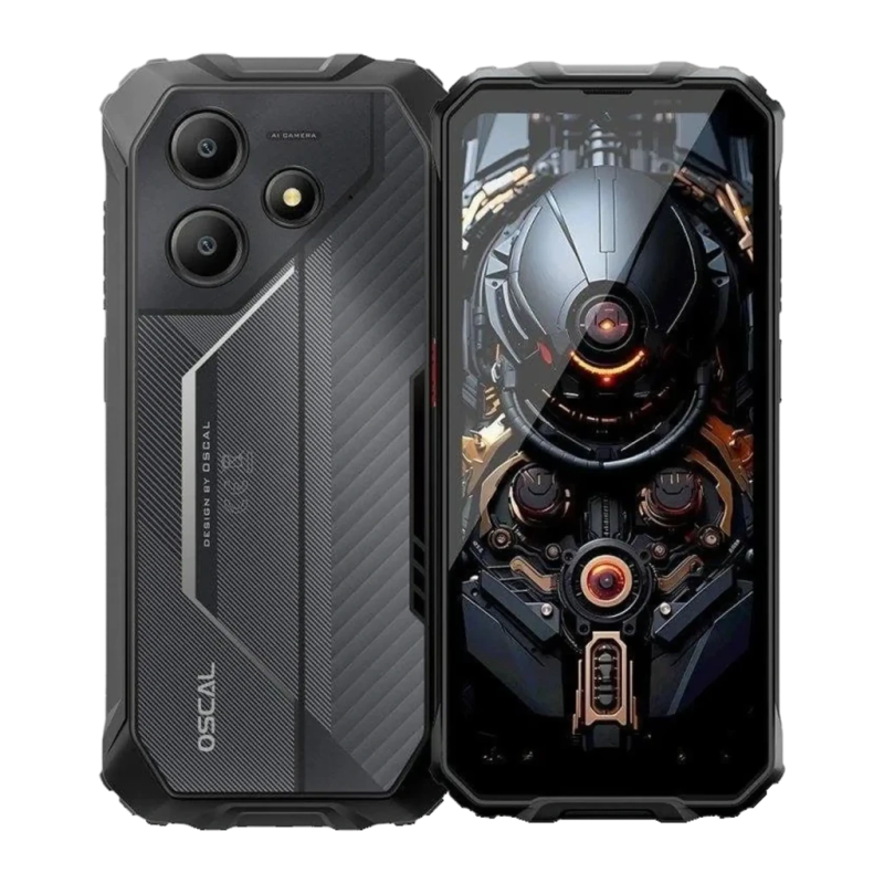Oscal Marine 2 6GB/256GB Noir Rugged IP68/IP69K 6,56 pouces IPS 90Hz 16MP 11000mAh 18W NFC