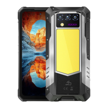 Oukitel WP100 Plus 12GB/512GB Rugged IP68/IP69K 6,8 pouces IPS 120Hz 64MP 33000mAh 66W NFC