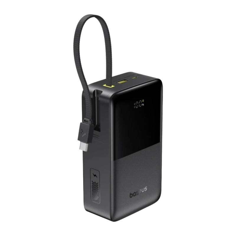 Baseus EnerFill FC51 Bipow 2 Pro avec câble intégré 30000mAh 22,5W USB-C Power Bank