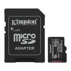 Kingston Canvas Select Plus 512GB 150MB/s U3 V30 A1 Carte microSD
