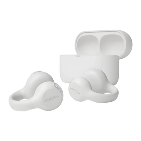 Philips TAQ2000WT Open-Ear TWS Bluetooth 5.4 28h IPX4 Multipoint Écouteurs sans fil