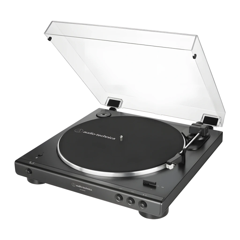 Audio-Technica AT-LP60XBT Noir Bluetooth 5.0 aptX entraînement par courroie 33/45 rpm Platine vinyle