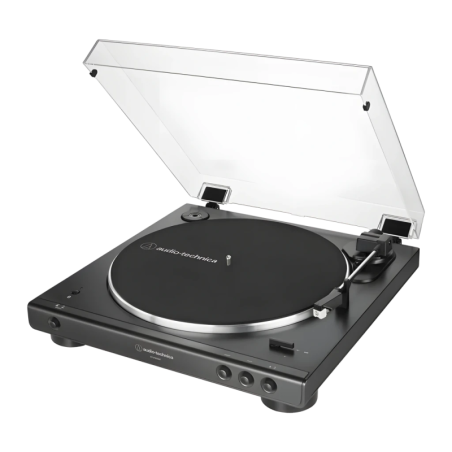 Audio-Technica AT-LP60XBT Noir Bluetooth 5.0 aptX entraînement par courroie 33/45 rpm Platine vinyle